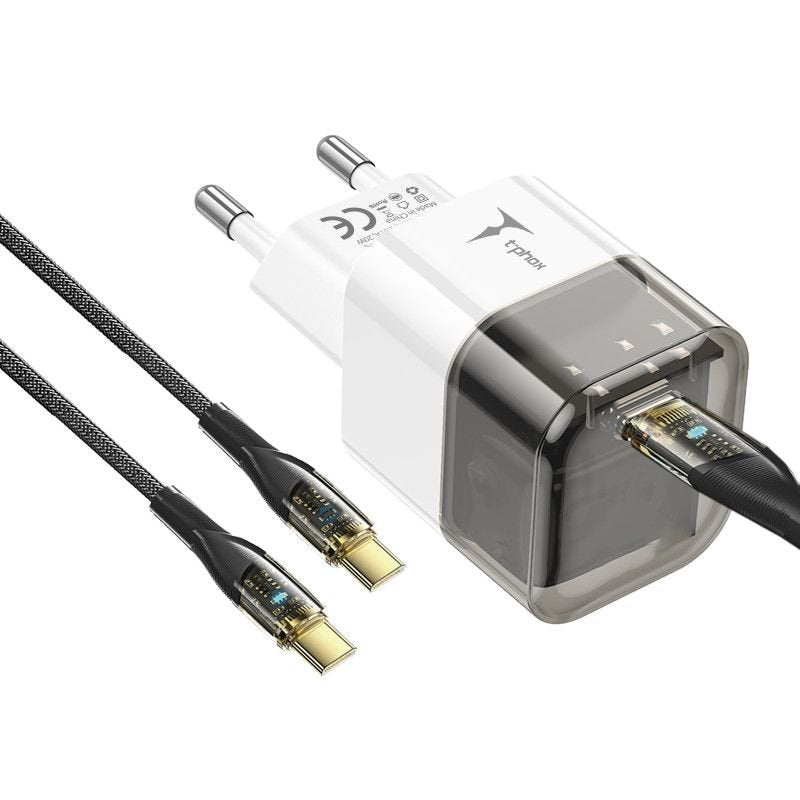 T-Phox tīkla lādētājs T-PP10 20W USB-C, melns