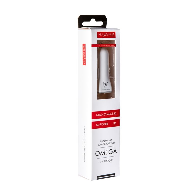 Maxximus auto lādētājs Omega 3A Quick Charge 3.0
