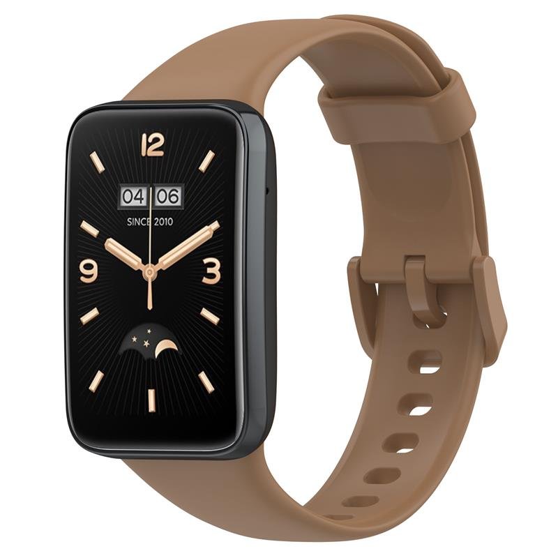 Telcon silikona siksniņa MI Band 7 PRO/ M7 PRO (3)., brūna