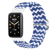 Metāla apdare ar siksnu MI Band 7 Pro/M7 Pro (7) zils un balts