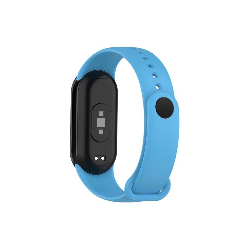 Telcon silikona siksniņa MI Band 8/M8 (11)., zila