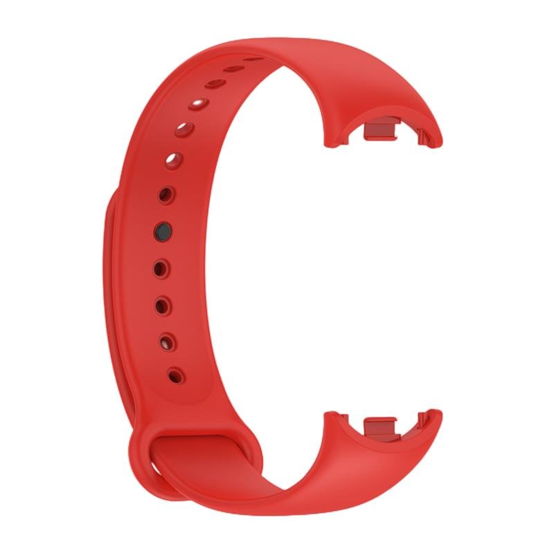 Telcon silikona siksniņa MI Band 8/M8 (6)., sarkana