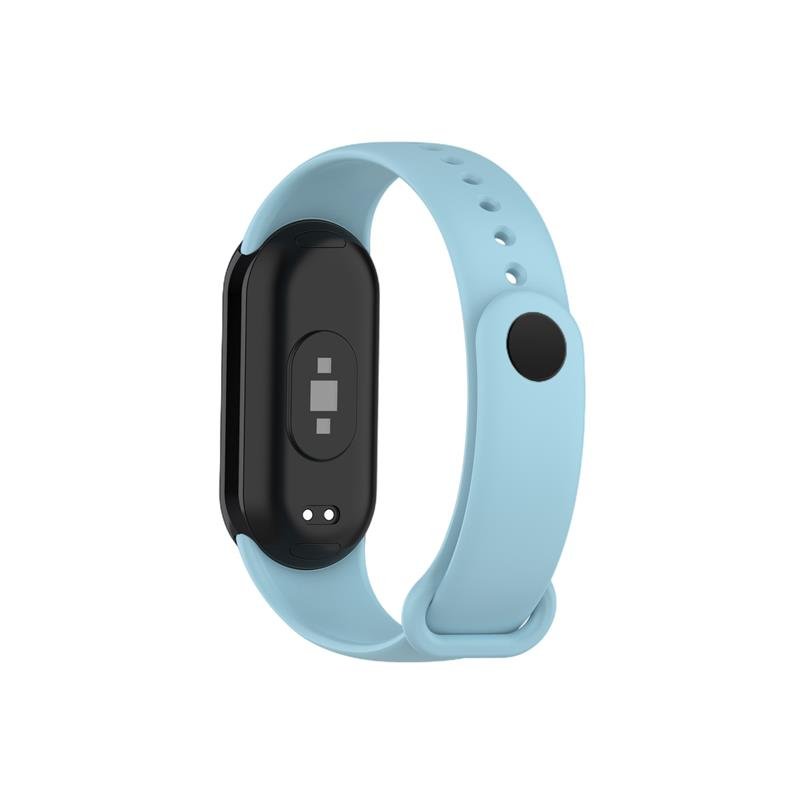 Telcon silikona siksniņa MI Band 8/M8 (9). gaiši zila