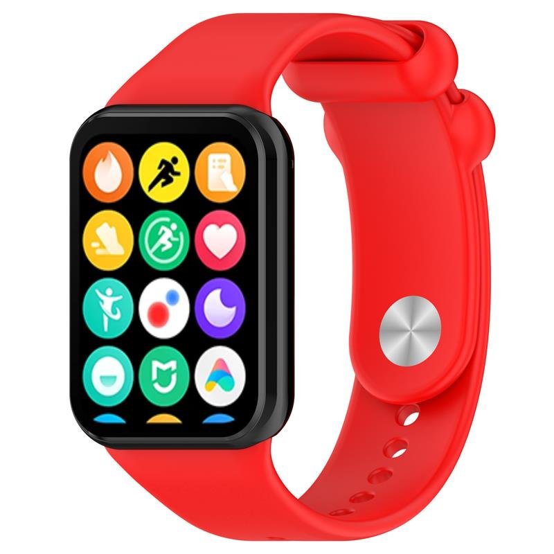 Telcon silikona siksniņa MI Band 8 PRO /M8 PRO (7)., sarkana