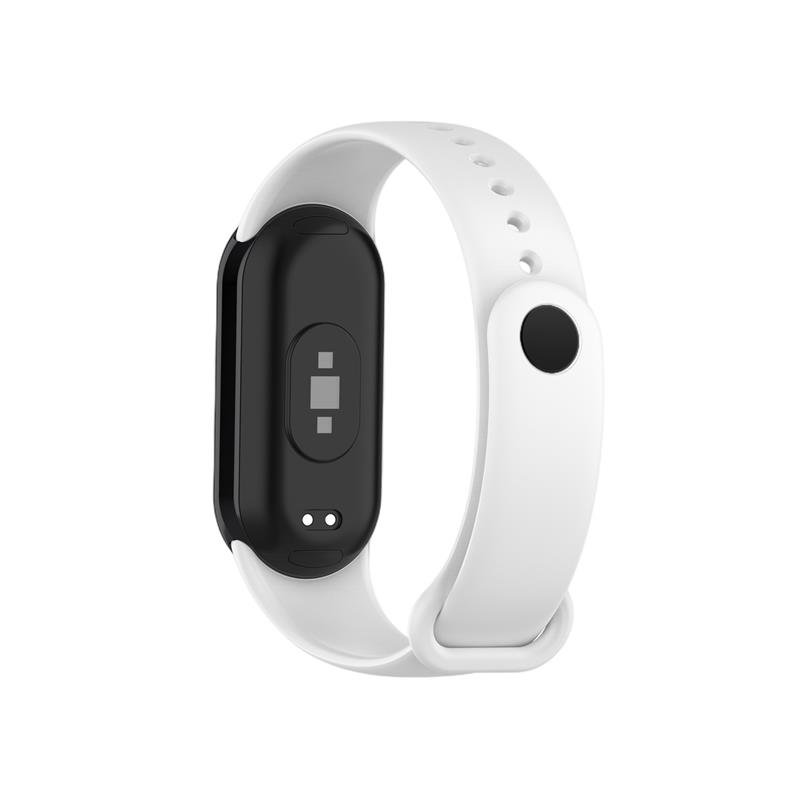 Telcon silikona siksniņa MI Band 8/M8 (2)., balta