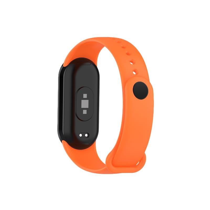 Telcon silikona siksniņa MI Band 8/M8 (3)., oranža