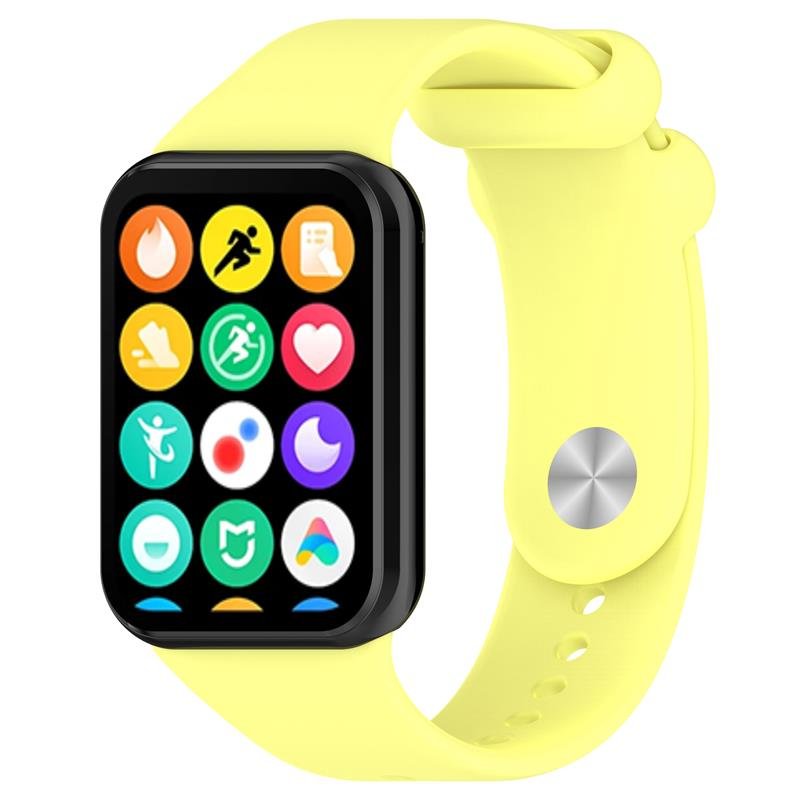 Telcon silikona siksniņa MI Band 8 PRO/M8 PRO (6)., dzeltena