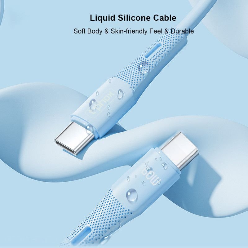 T-Phox kabelis Gentle USB-C/USB-C 60W, melns
