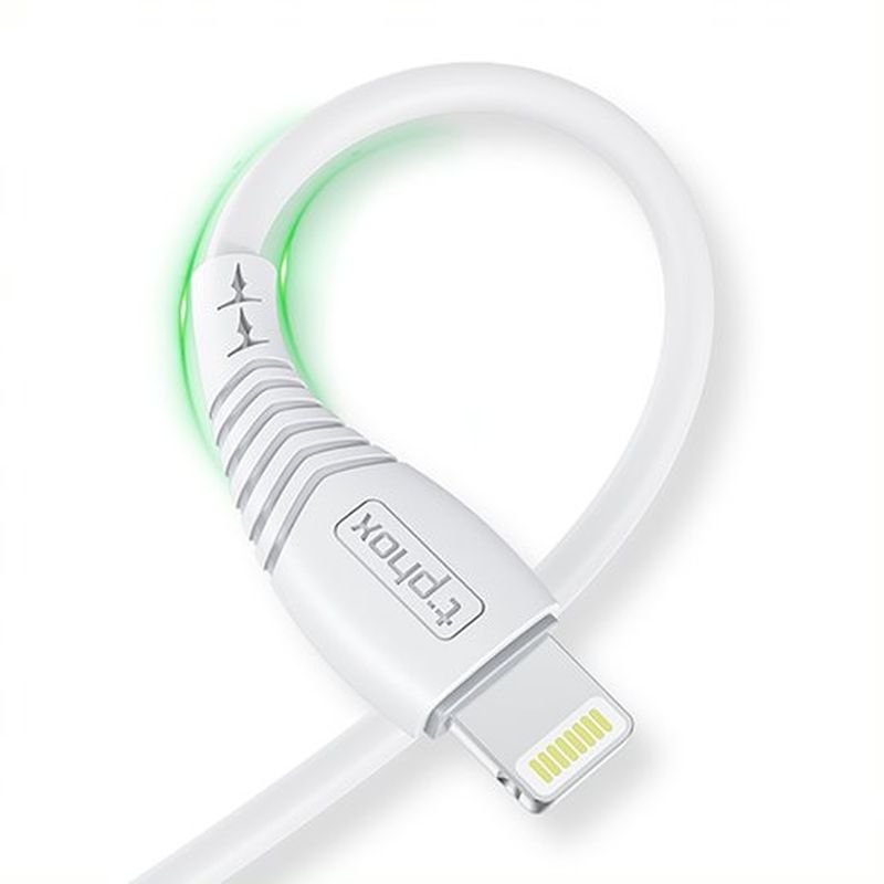 T-Phox kabelis Nature Lightning balts 1.2M 3A