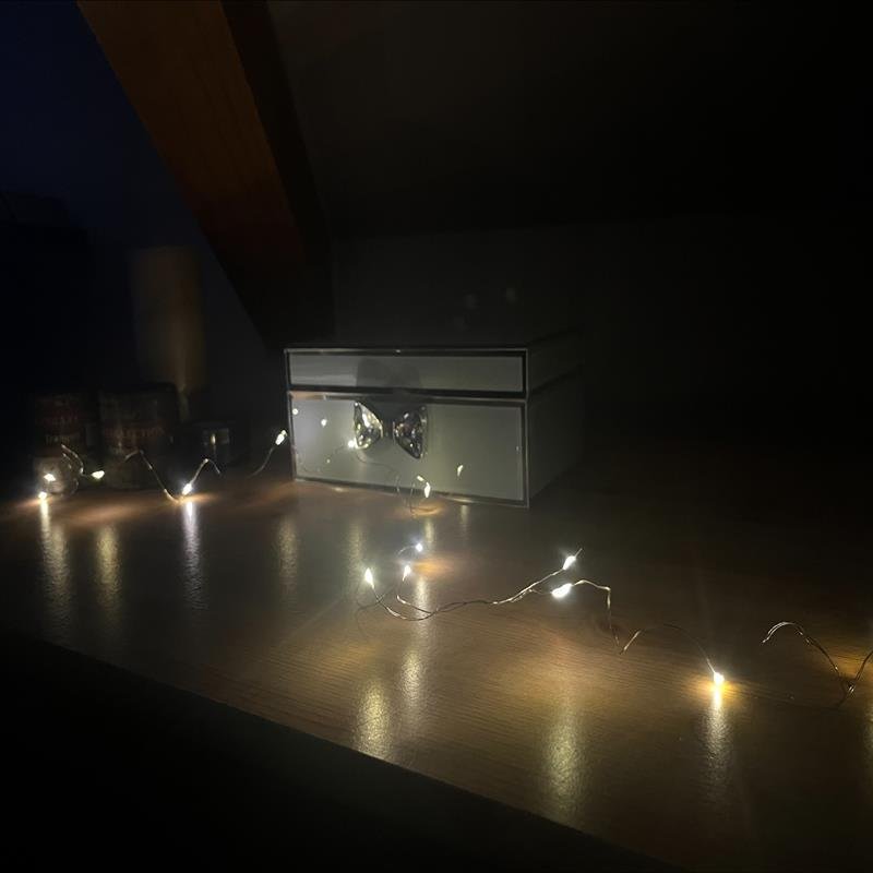 LED virtene priekš Ziemassvētku dekorācijām baterija-POWE sarkana (50CM)