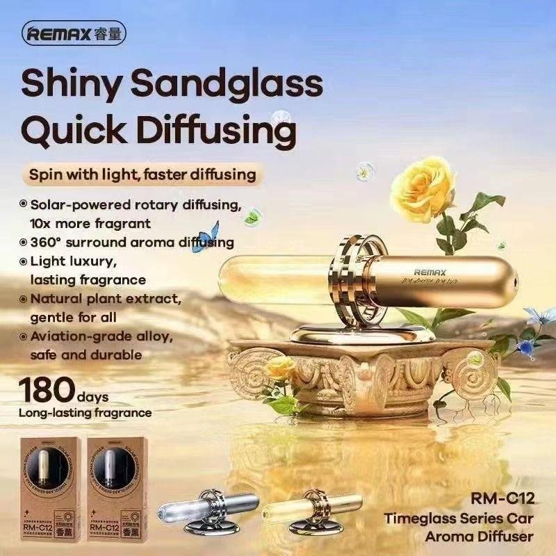 AUTOMAŠĪNAS GAISA SVEŽINĀTĀJS REMAX TIMEGLASS RM-C12 sudrabaina