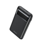 Yesido ārējā baterija YP33 5 000 mAh LED, 2xUSB-A + USB-C, melna