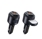 REMAX automašīnas lādētājs YATOY sērija ar aromātu, 60 W, PD, QC, RCC353, 1xUSB + 1xUSB-C, melns