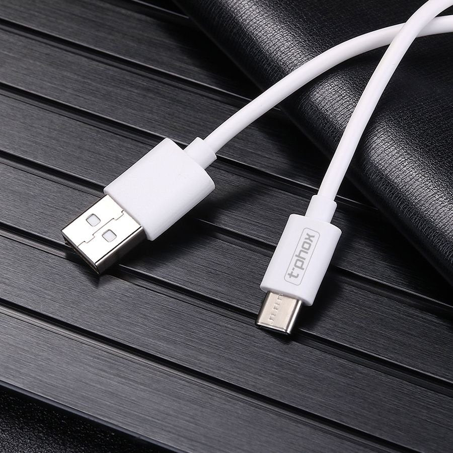 T-Phox kabelis Exceed USB-C balts 1M