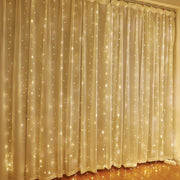 LED aizkars (100 LED LAMPS) 3Mx1M WITHOUT PENDANT silti balts