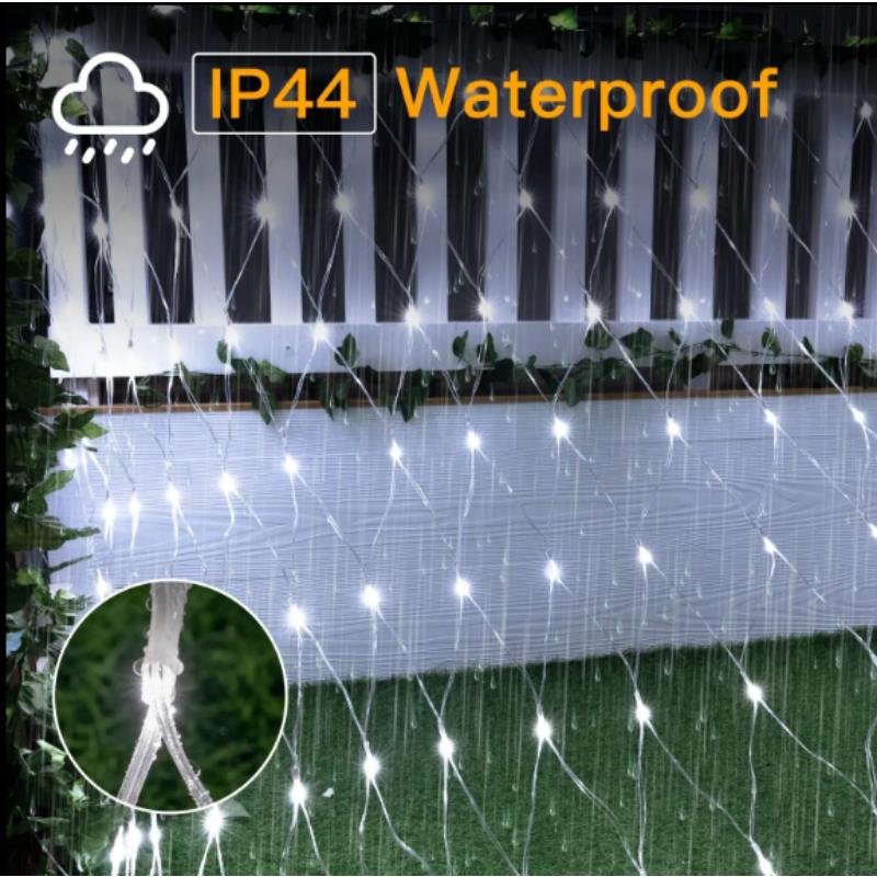 LED aizkars (240 LAMPS) 3M x 3M auksti balts