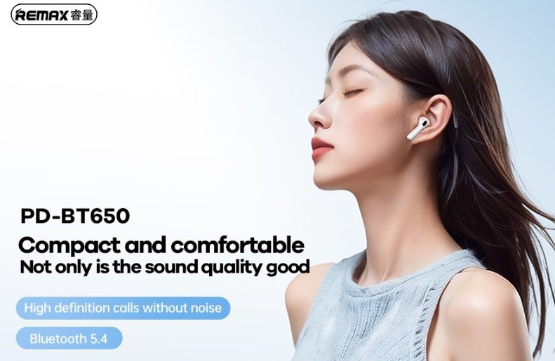 Remax Bluetooth austiņas TWS PD-BT650 Proda 5.4, baltas