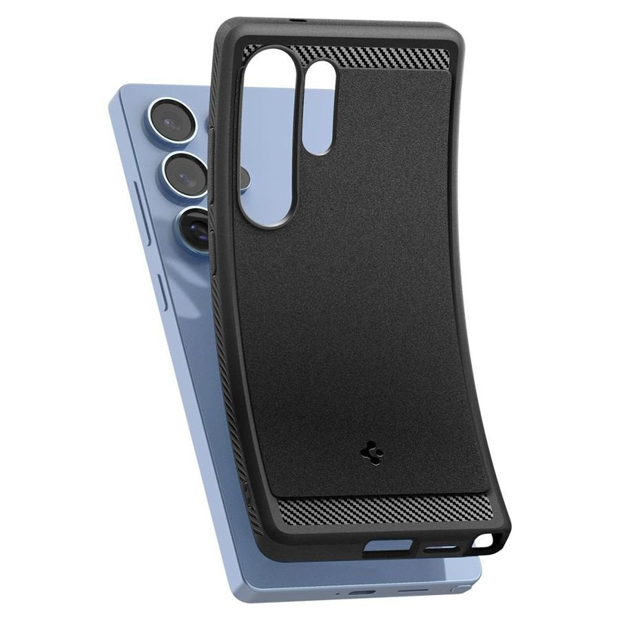 SPIGEN RUGGED ARMOR MAG MAGSAFE GALAXY S25 ULTRA MATĒTS MELNS