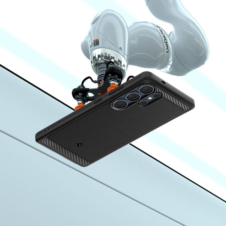SPIGEN RUGGED ARMOR MAG MAGSAFE GALAXY S25 ULTRA MATĒTS MELNS