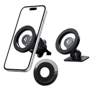 SPIGEN MFT13 MAGNĒTISKAIS MAGSAFE AUTO STIPRĪNĀJUMS UZ MĀRRU PANEĻA UN VENTILĀCIJAS ATVERES, MELNS