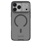 Nillkin Camshield Pro magnētiskais apvalks iPhone 17 Pro Max / 18 Pro Max, caurspīdīgs melns