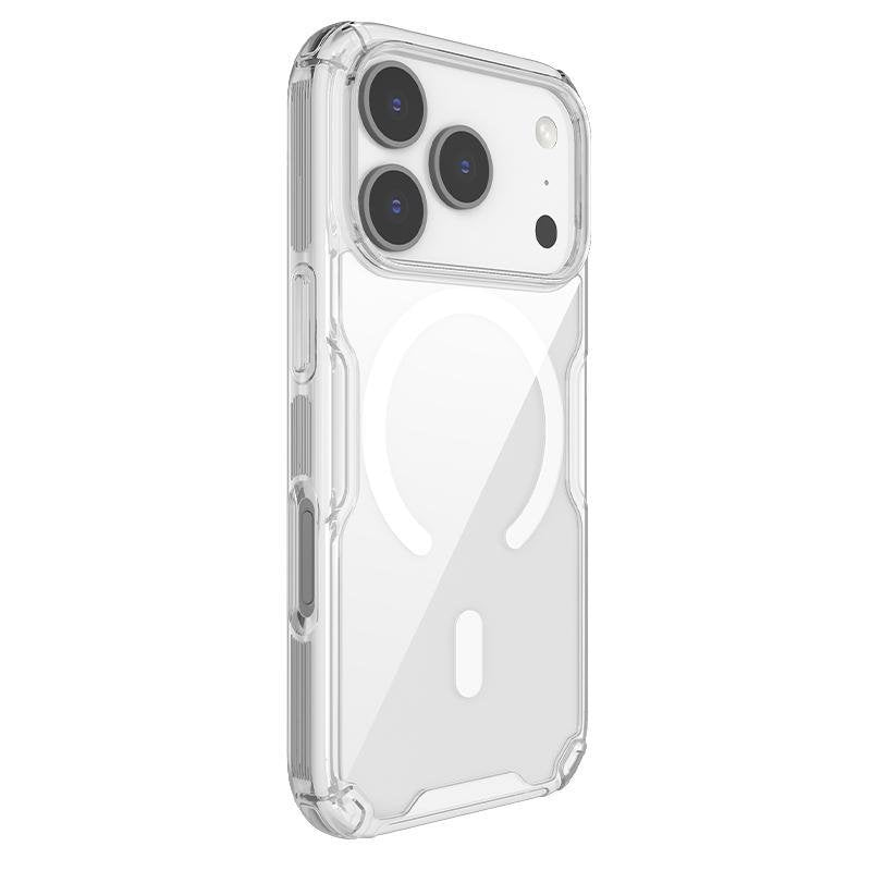 Nillkin Nature Pro magnētiskais apvalks iPhone 17 Pro / 18 Pro, caurspīdīgs
