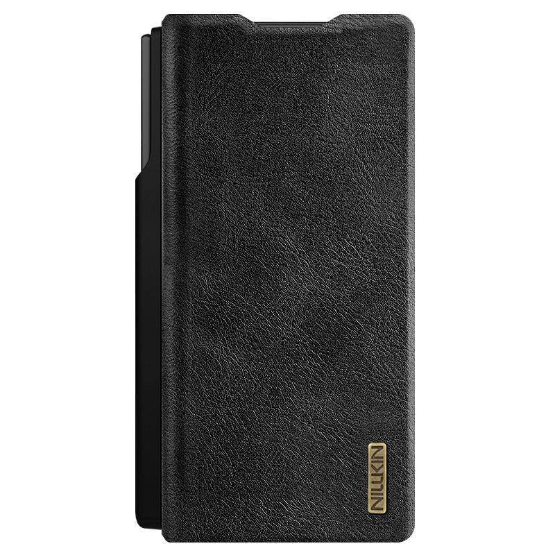 NILLKIN QIN PRO ādas vāciņš Samsung Galaxy Z Fold7, melns