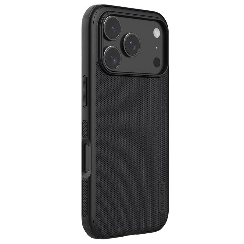 Nillkin Super Frosted Shield Pro vāciņš iPhone 17 Pro / 18 Pro, melns