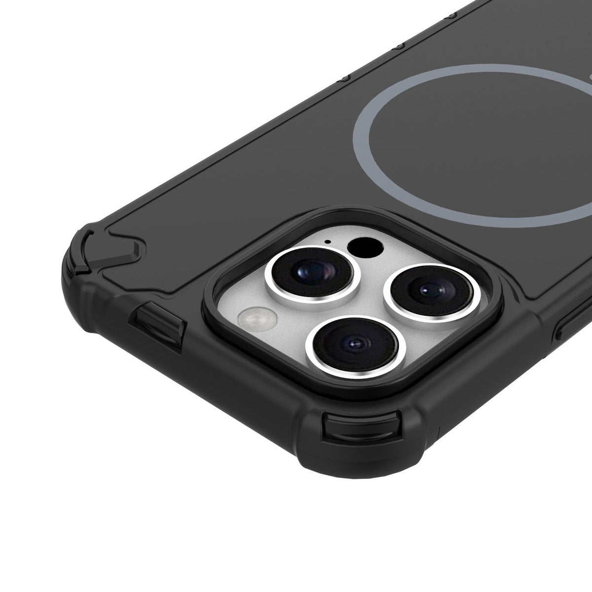 Defender 2/1 MagSafe vāciņš iPhone 15 Pro 6,1", melns