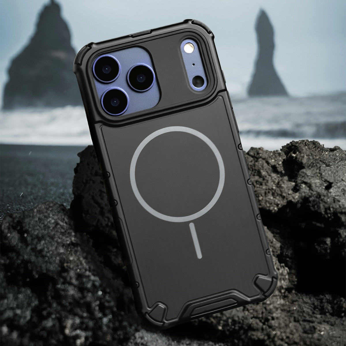 Defender 2/1 MagSafe vāciņš iPhone 16 Pro 6,3", melns