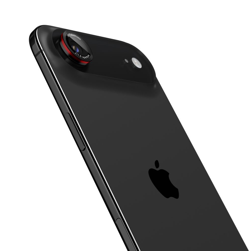 Spigen Optik Pro L sērijas Glas.Tr “Ez Fit” kameras aizsargi, 2 iepakojumā, iPhone 17 Air, melni