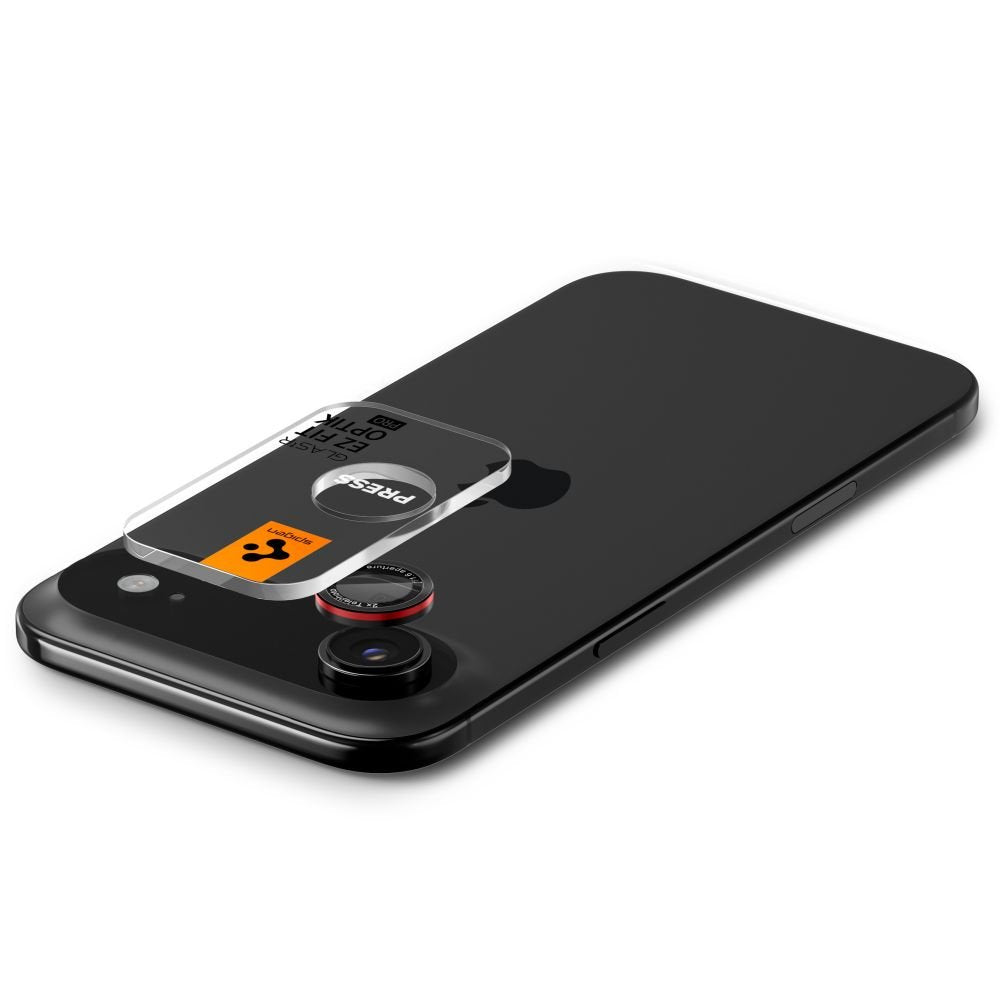 Spigen Optik Pro L sērijas Glas.Tr “Ez Fit” kameras aizsargi, 2 iepakojumā, iPhone 17 Air, melni
