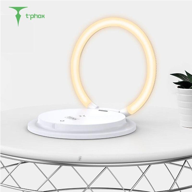 BEDSIDE lampa T-PHOX ar lādētāju SL-603 15 balta