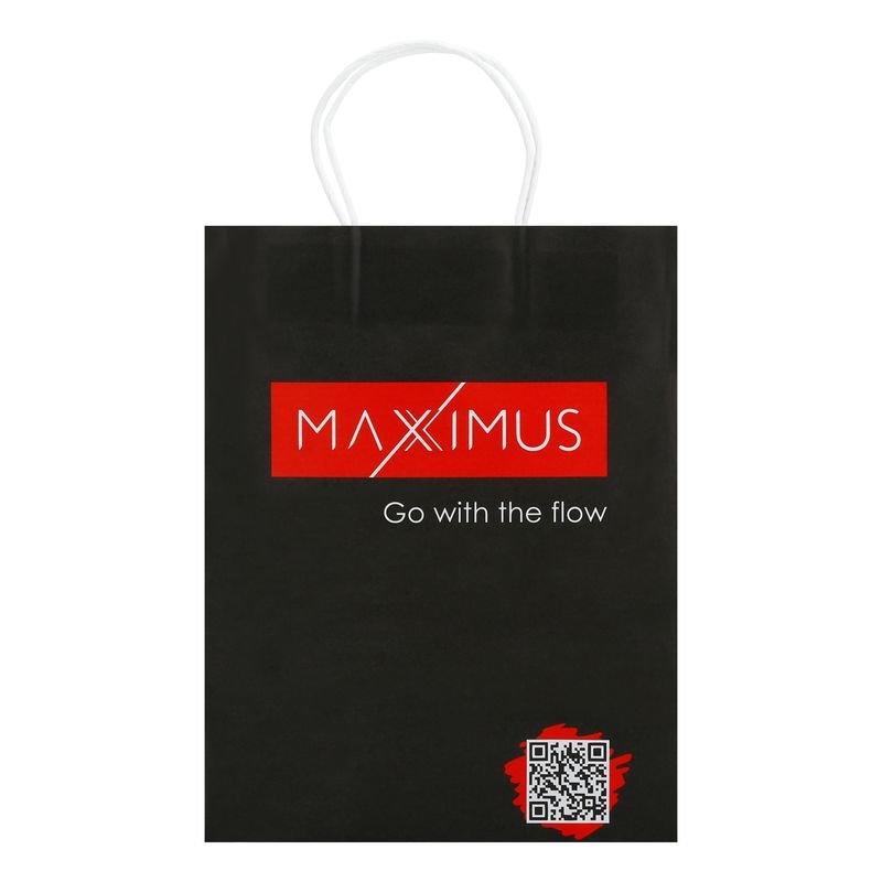 Papīra maisiņš „Maximus“ melns 21x11x27 cm