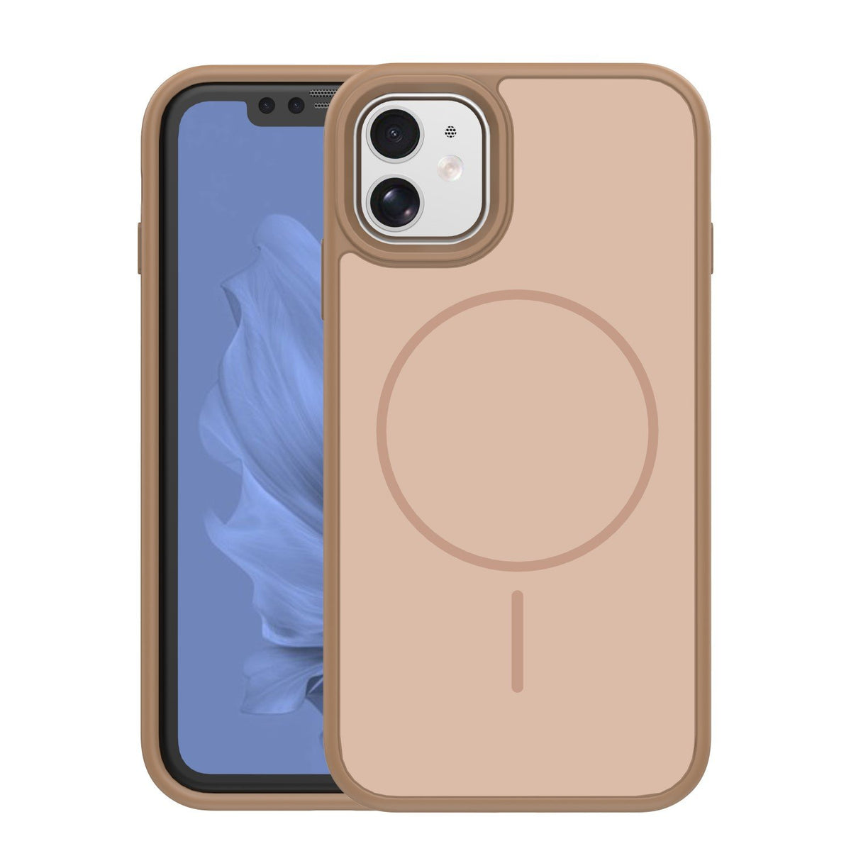 Frame Thin MagSafe vāciņš iPhone 11, brūns