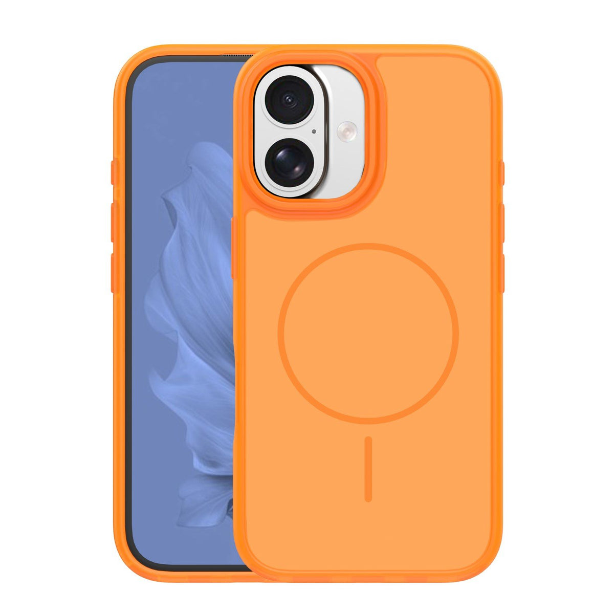 Frame Thin MagSafe vāciņš iPhone 16 6,1", oranžs