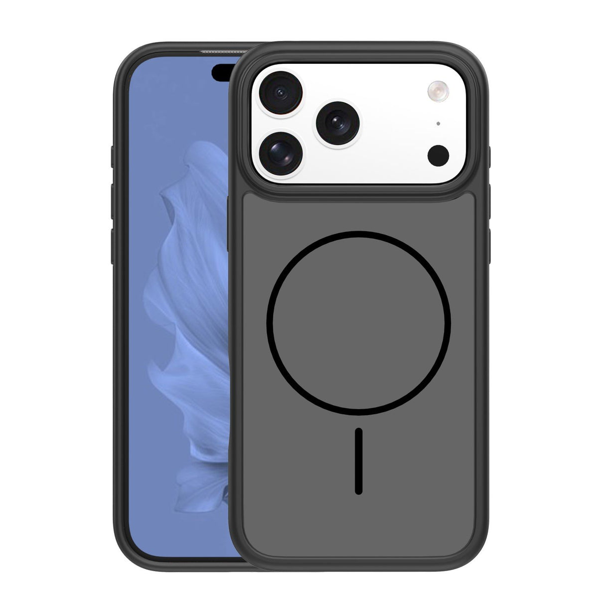 Frame Thin Mag apvalks iPhone 17 Pro Max 6,9" / 18 Pro Max 6,9" melnā krāsā