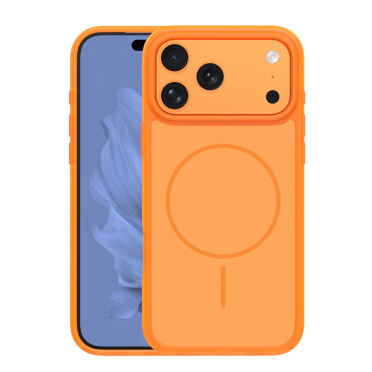 Frame Thin Mag apvalks iPhone 17 Pro 6,3" / 18 Pro 6,3" oranžā krāsā
