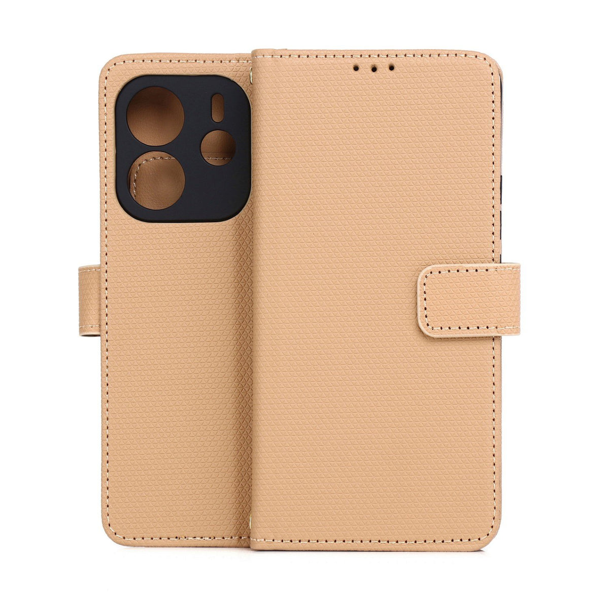 Viedais trīsstūra formas futrālis Xiaomi Redmi Note 14 4G (Global) (164,84 x 78,15 x 8,16 mm) brūns