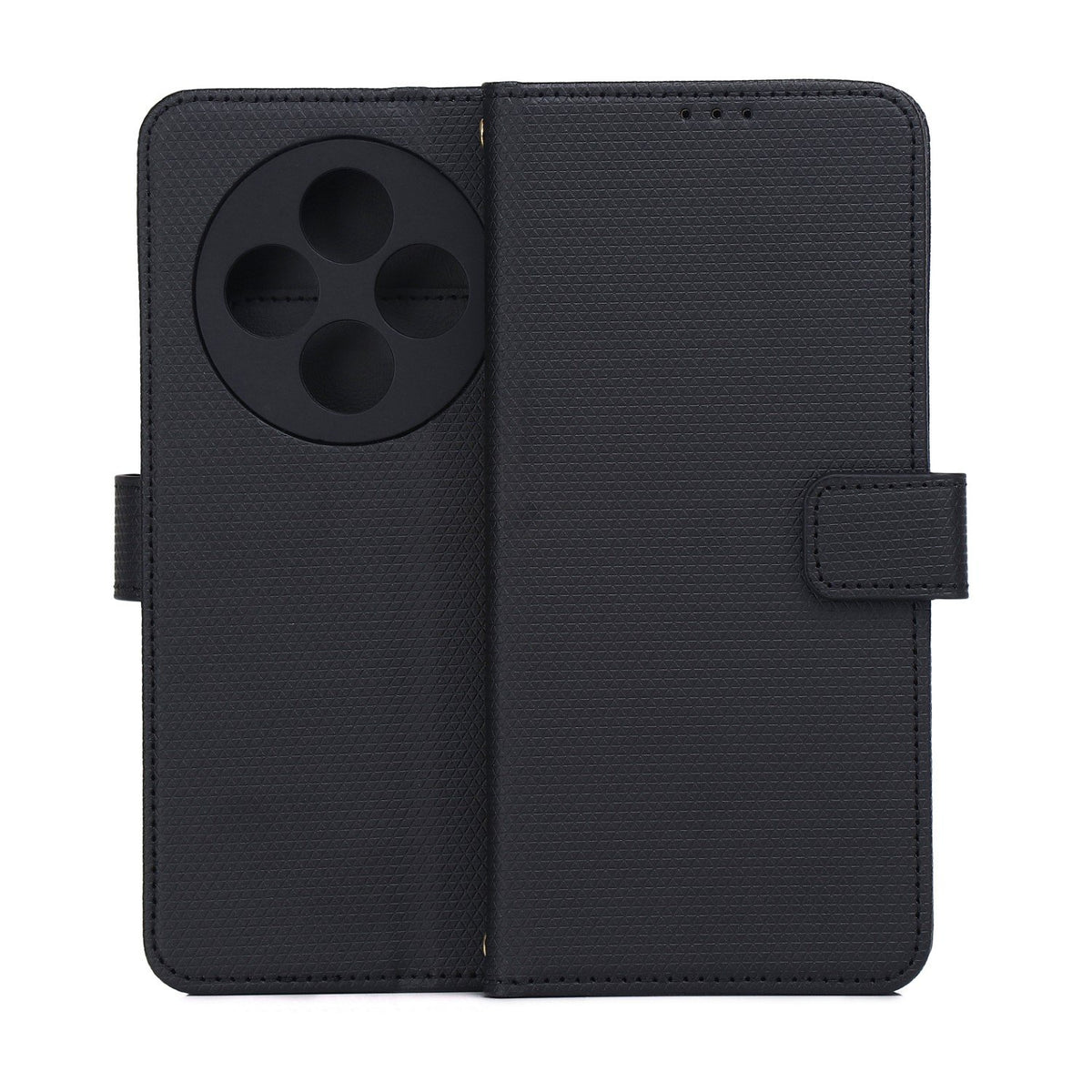 Viedais trīsstūra formas futrālis Xiaomi Redmi 14C 4G/ 14C 5G / Redmi A4 / POCO C75 melns