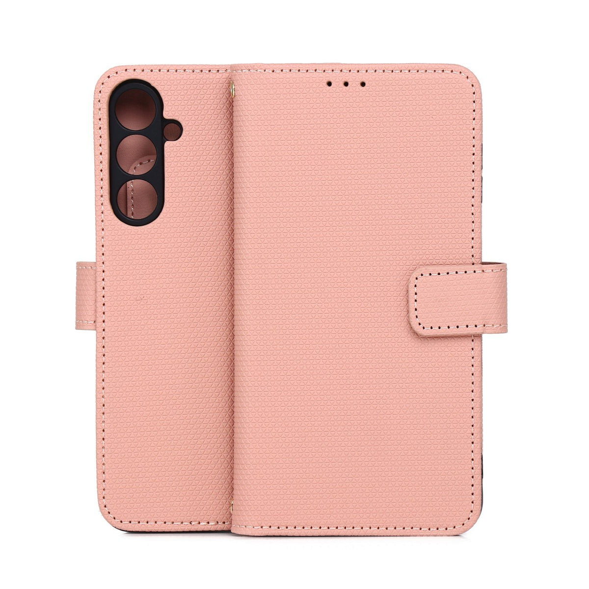 Viedais trīsstūra formas futrālis Samsung Galaxy A16 4G / A16 5G / M16 5G melns, rozā