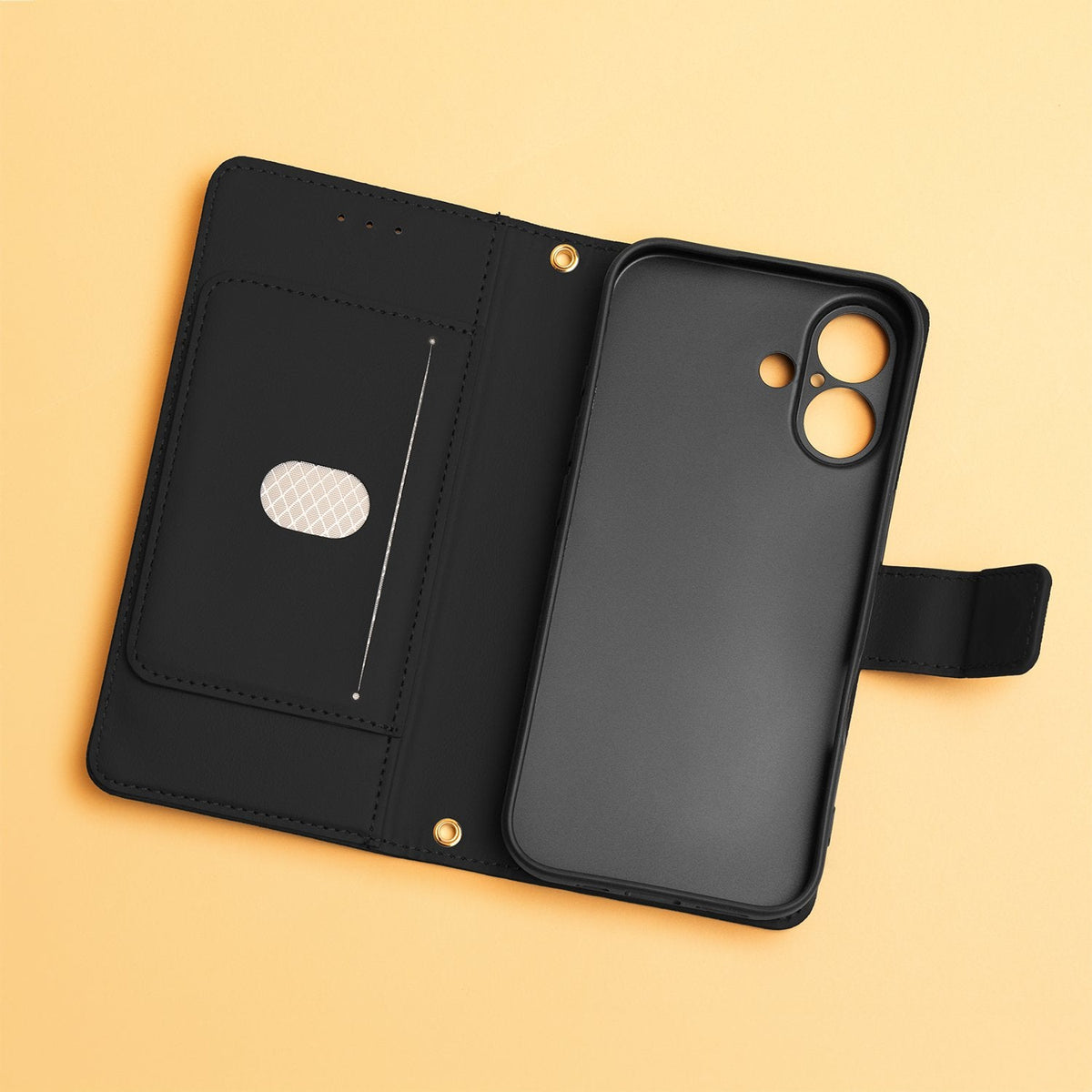 Smart Triangle apvalks iPhone 17 Pro 6,3" / 18 Pro 6,3" melnā krāsā
