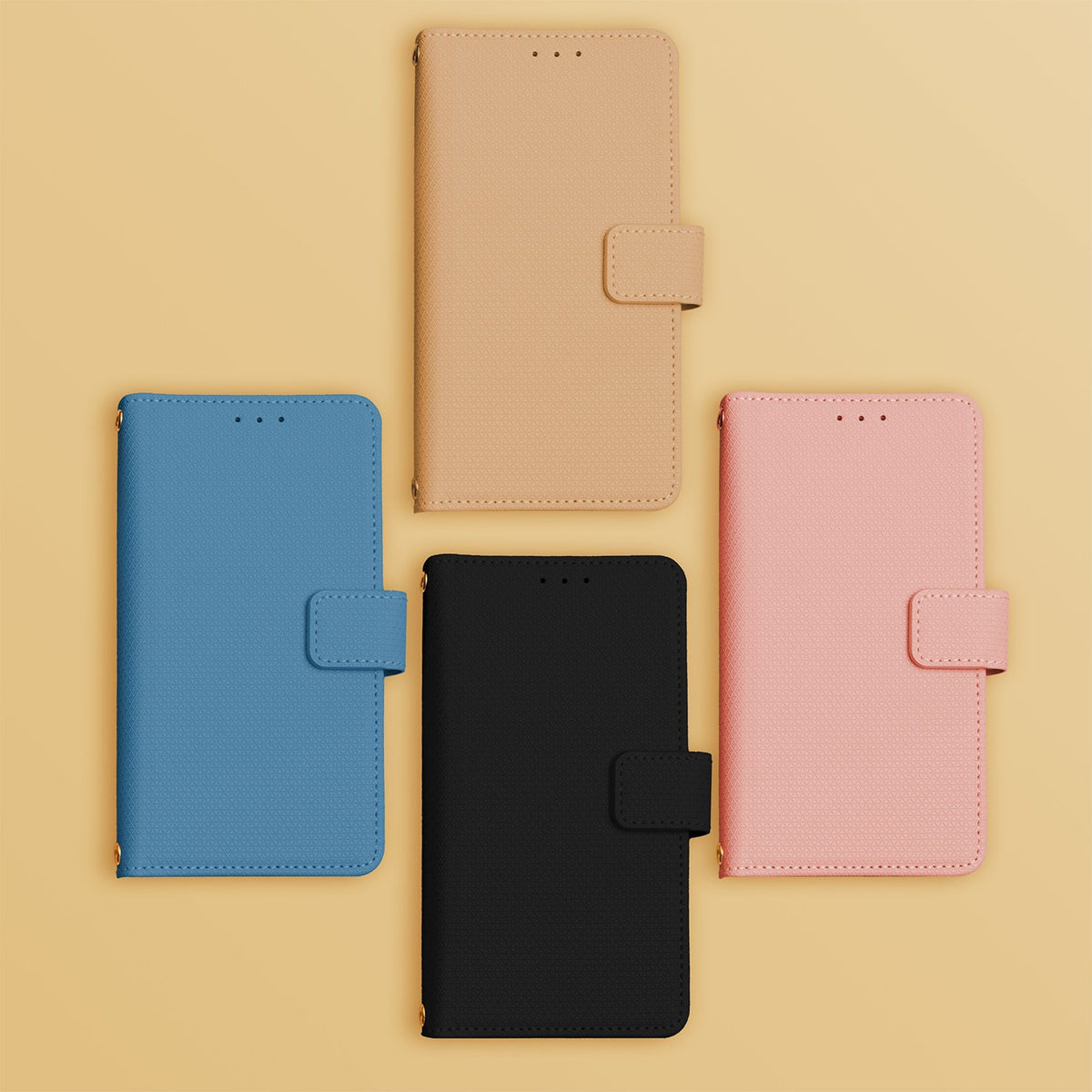 Viedais trīsstūra formas futrālis Xiaomi Redmi 14C 4G/ 14C 5G / Redmi A4 / POCO C75 brūns