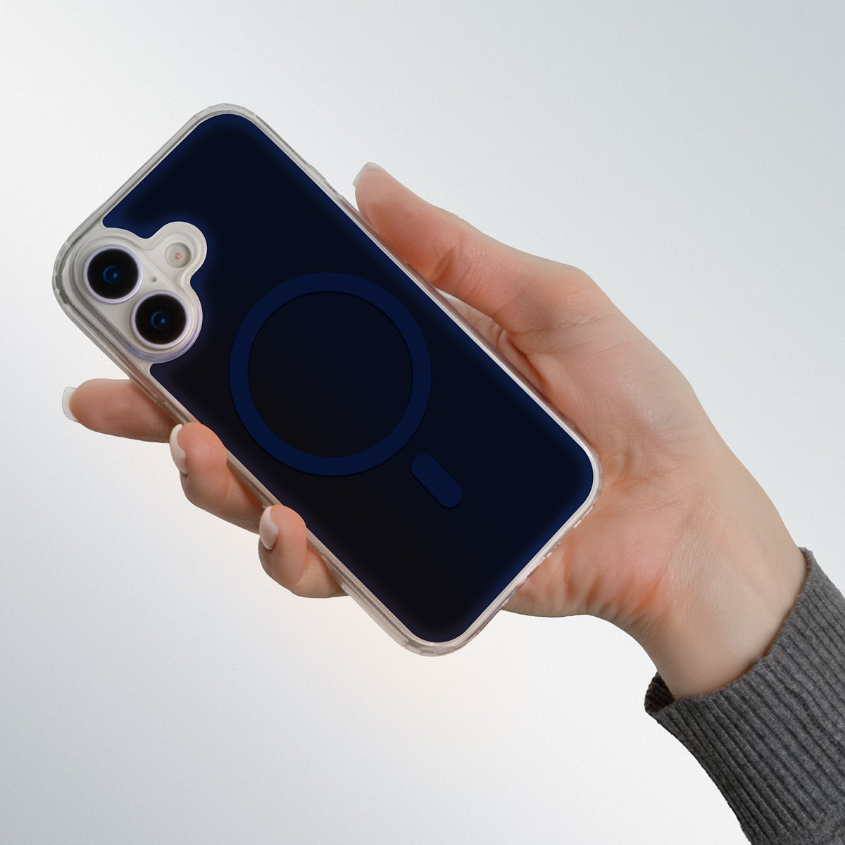 Lowkey MagSafe vāciņš iPhone 16 6,1", tumši zils
