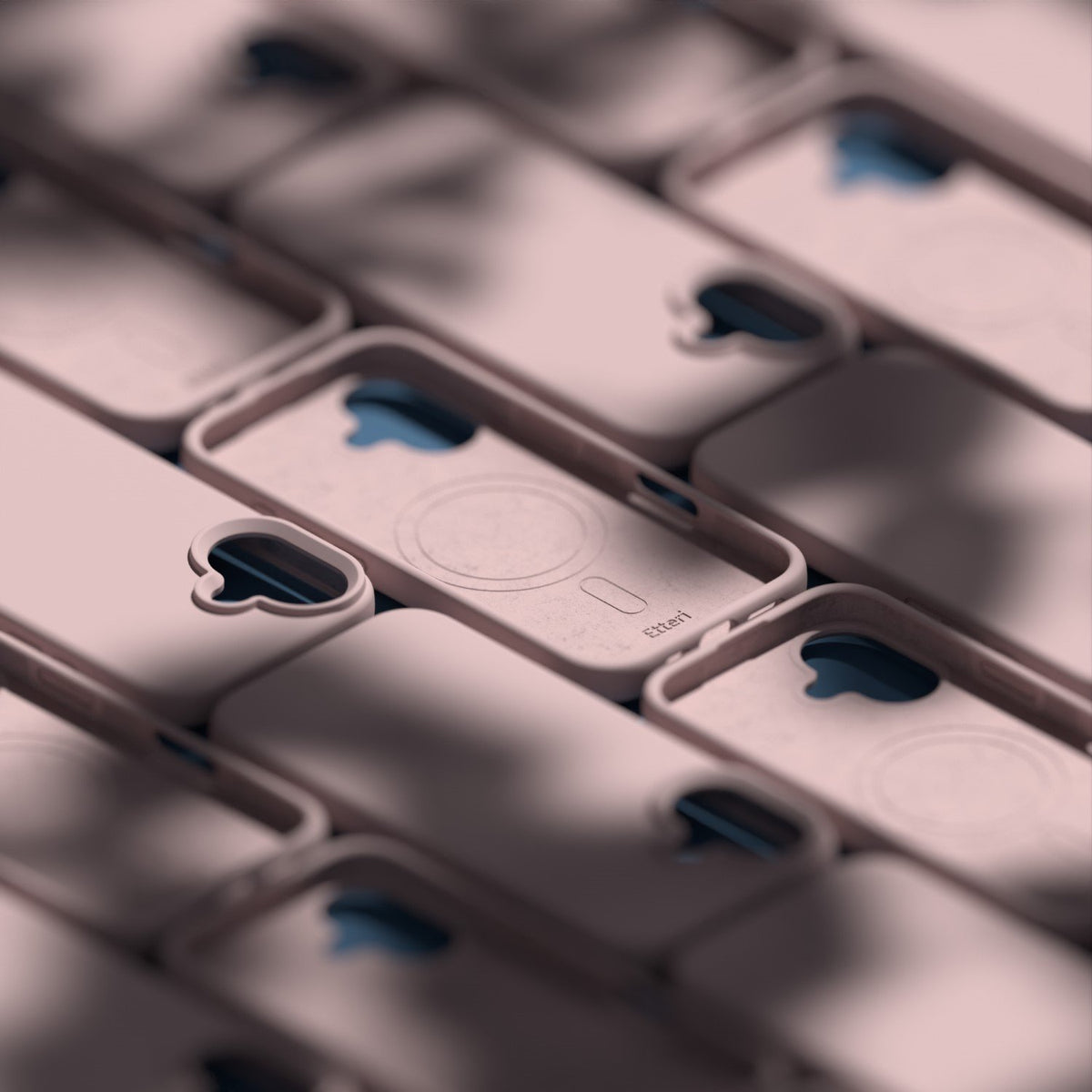 Etteri silikona MagSafe vāciņš iPhone 17, gaiši rozā