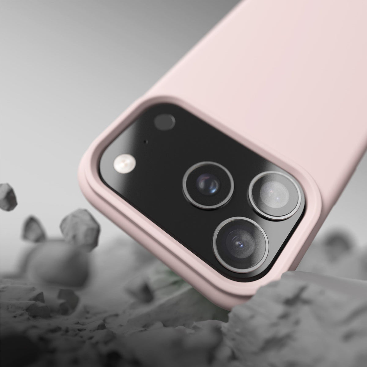 Etteri silikona MagSafe vāciņš iPhone 17 Pro Max, gaiši rozā