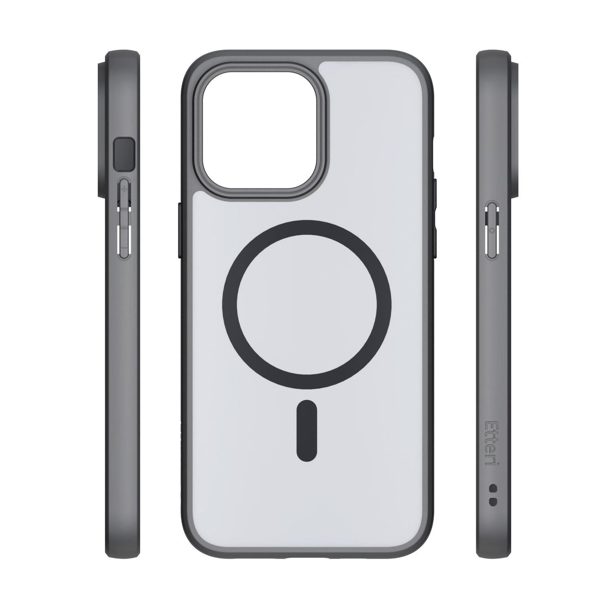 Etteri Matt MagSafe vāciņš iPhone 15 Pro 6,1", melns