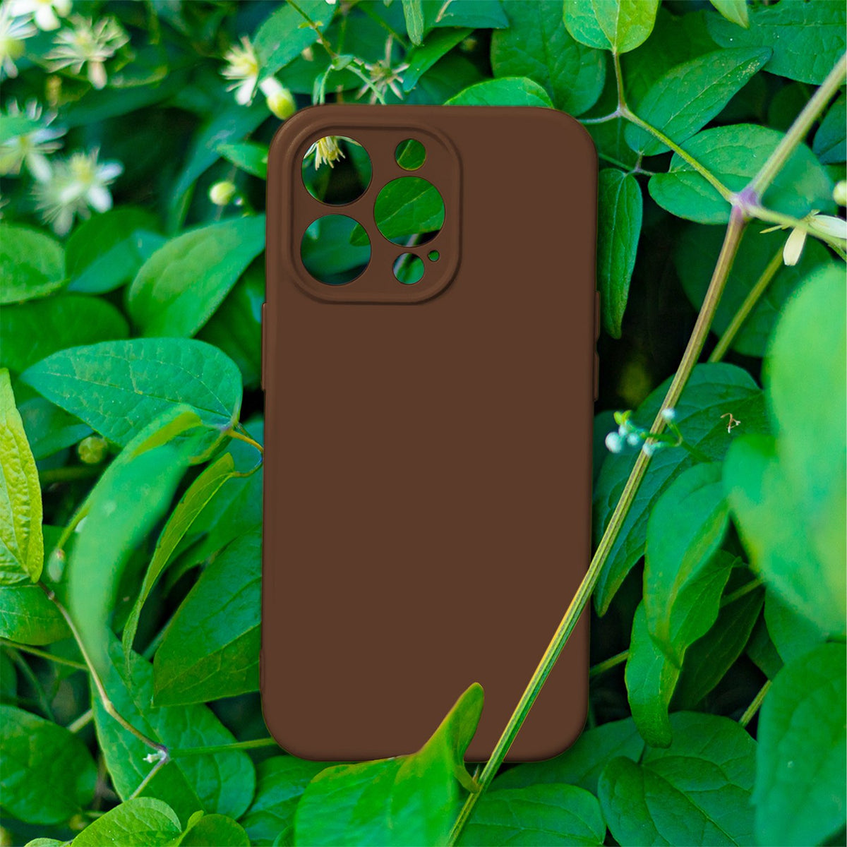 Silikona case priekš iPhone 14 6,1" brūns