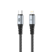 Forever kabelis Braix USB-C - Lightning 1,0 m 27W, melns