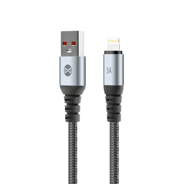 Forever kabelis Braix USB - Lightning 1,0 m 3A, melns